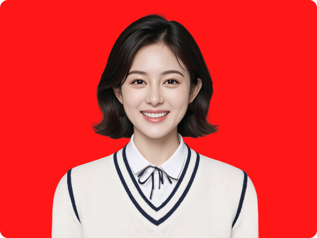 证件照换底色演示动图，展示不同背景色可一键切换